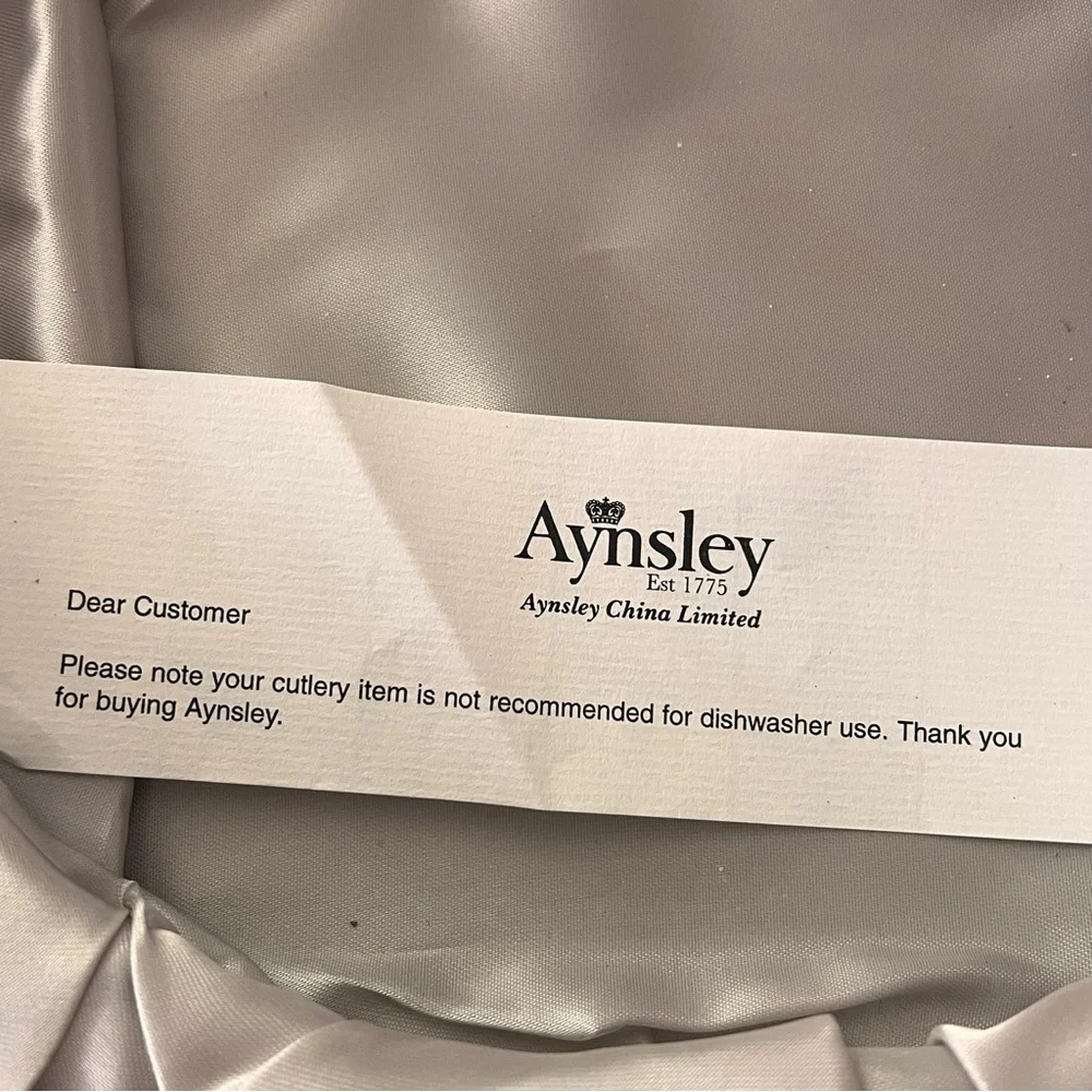 NIB Aynsley WILD TUDOR Fine Bone China Gateau Cake‎ Plate & Server Knife 10.5”